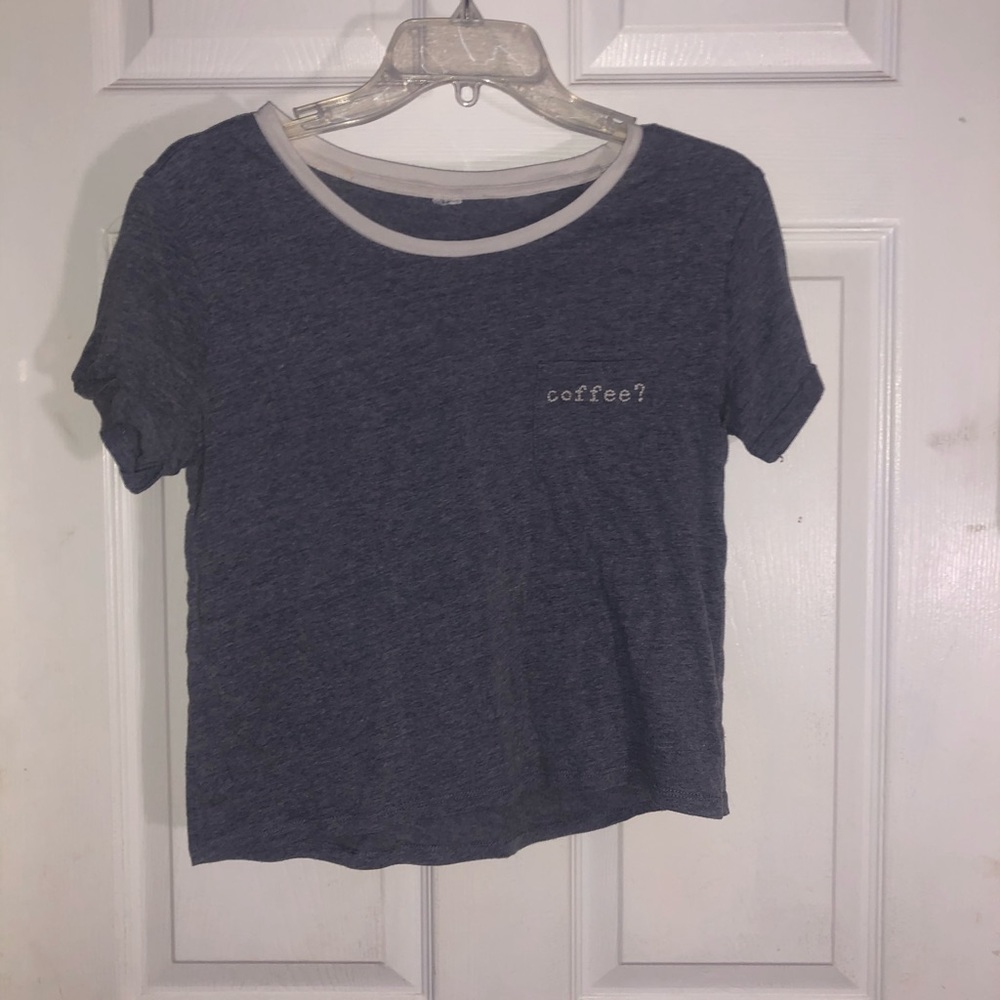 gray “coffee” tee